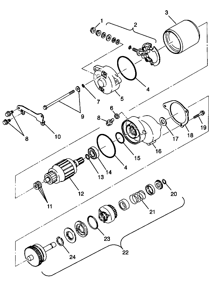 STARTING MOTOR XPLORER 400L W98CC38C (4945414541D006)