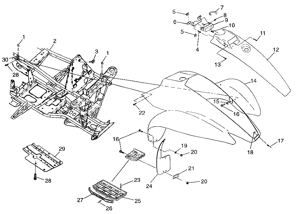 FRONT CAB Trail Blazer W98BA25C (4945464546A005)