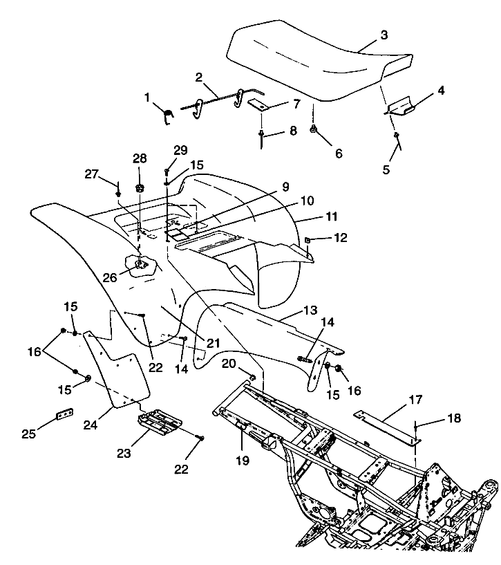 REAR CAB Trail Blazer W98BA25C (4945464546A006)