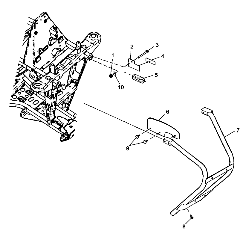 FRONT BUMPER and SHIELDS Trail Blazer W98BA25C (4945464546A007)