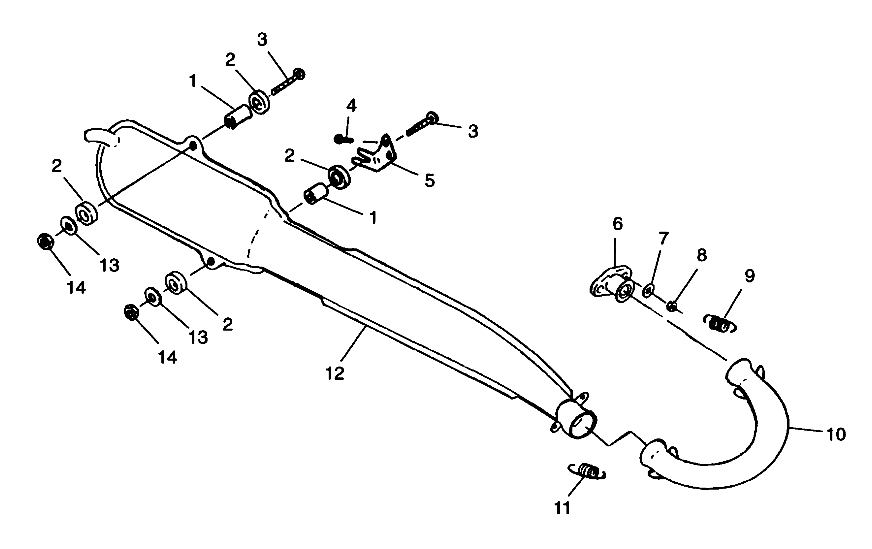 EXHAUST SYSTEM Trail Blazer W98BA25C (4945464546A010)