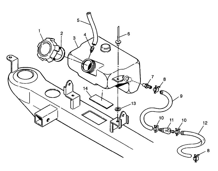 OIL TANK Trail Blazer W98BA25C (4945464546A014)