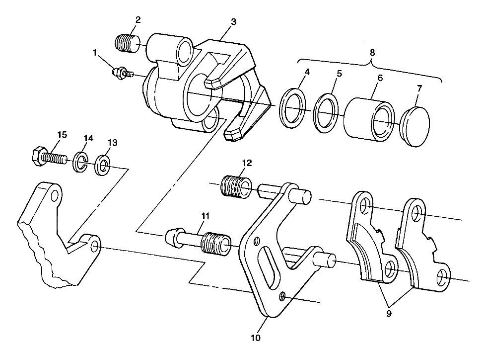 FRONT BRAKE Trail Blazer W98BA25C (4945464546B003)