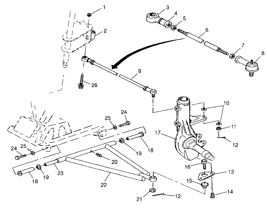 A-ARM/STRUT MOUNTING Trail Blazer W98BA25C (4945464546B004)