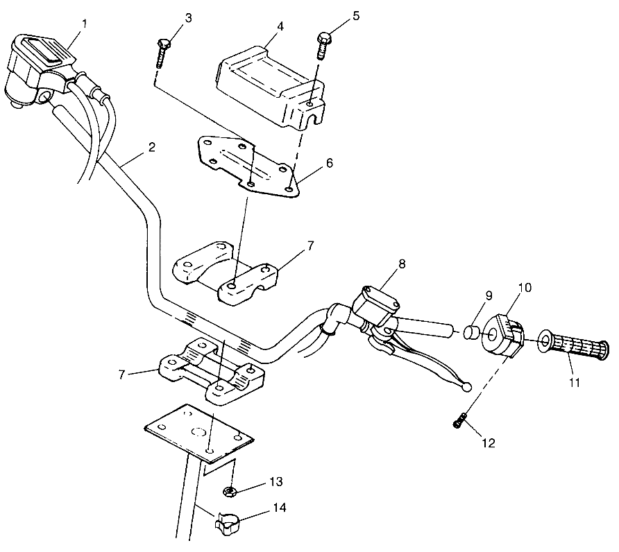 HANDLEBAR Trail Blazer W98BA25C (4945464546B005)