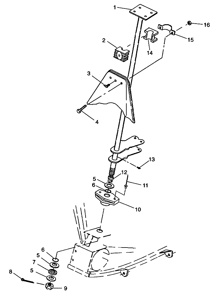 STEERING POST Trail Blazer W98BA25C (4945464546B006)