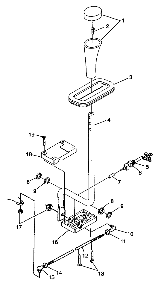 GEAR SELECTOR Trail Blazer W98BA25C (4945464546C004)