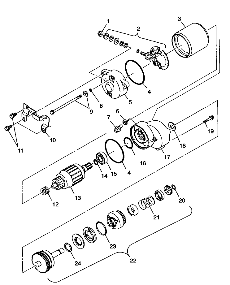 STARTING MOTOR Trail Blazer W98BA25C (4945464546C010)