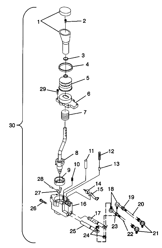 GEAR SELECTOR - W98AA42A (4945524552C004)