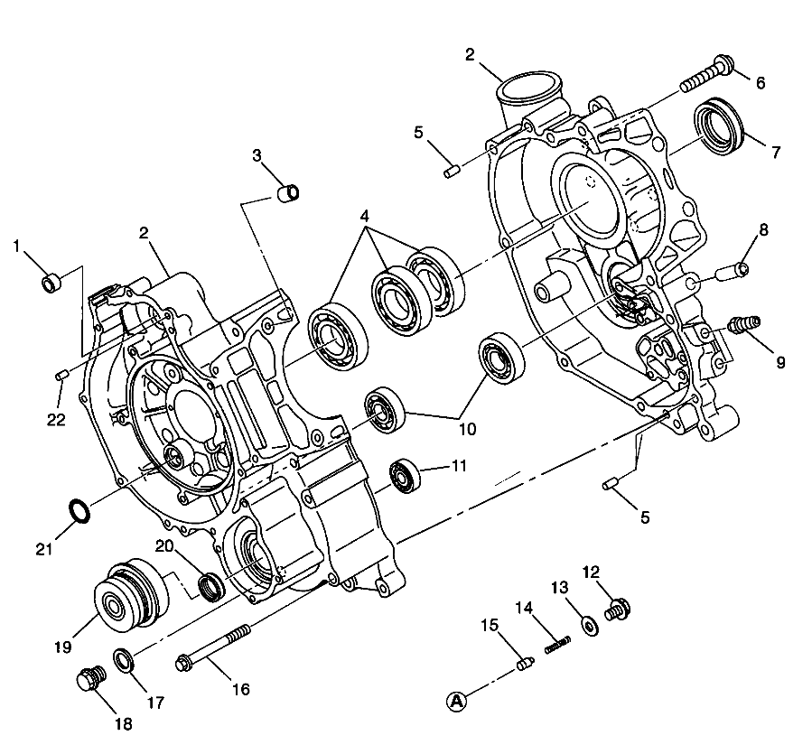 CRANKCASE - W98AA42A (4945524552C008)