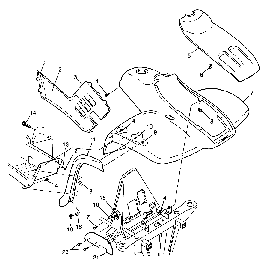 FRONT CAB - W98CH50AB (4945714571a007)