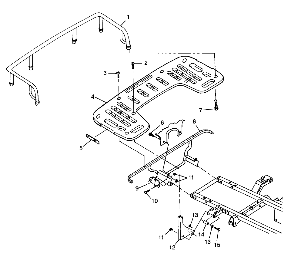 REAR RACK MOUNTING - W98CH50AB (4945714571a008)