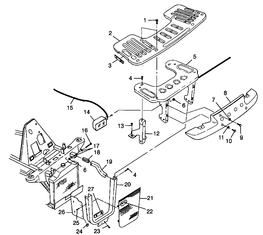 FRONT RACK and BUMPER MOUNTING - W98CH50AB (4945714571a009)