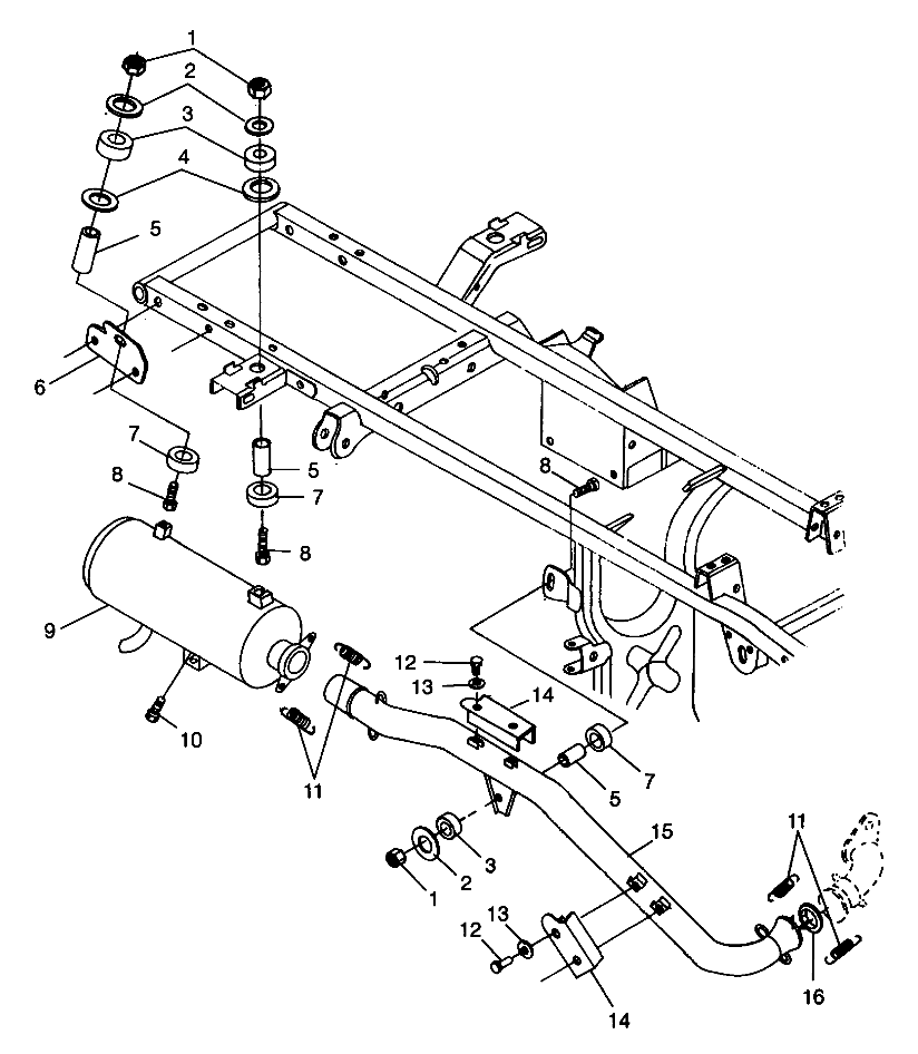 EXHAUST SYSTEM - W98CH50A (4945714571b001)