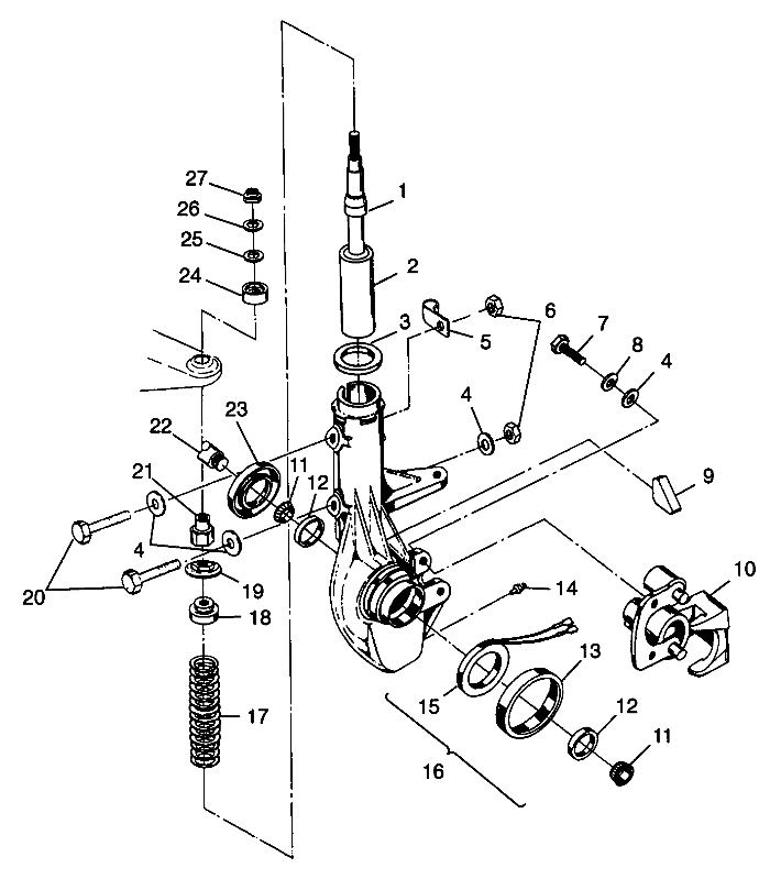 FRONT STRUT - W98CH50A (4945714571b007)