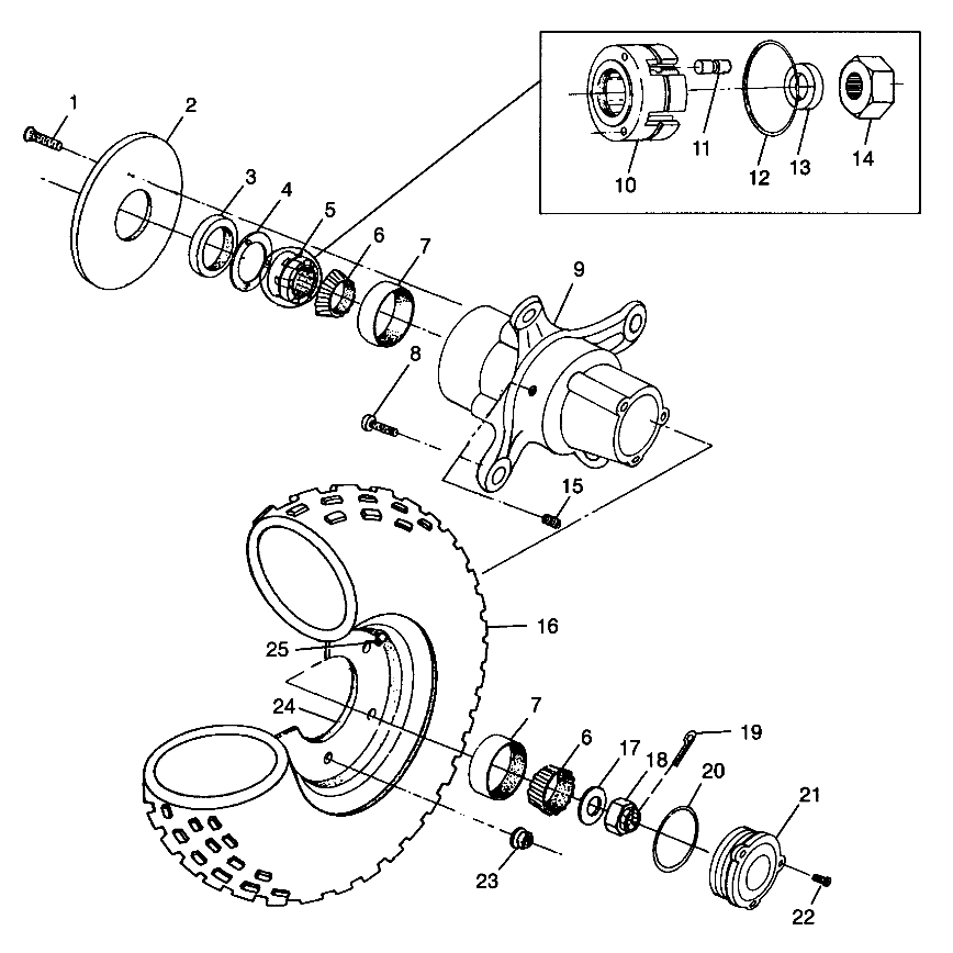 FRONT WHEEL - W98CH50A (4945714571b008)