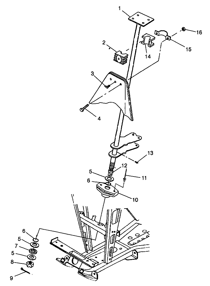 STEERING POST - W98CH50A (4945714571b012)