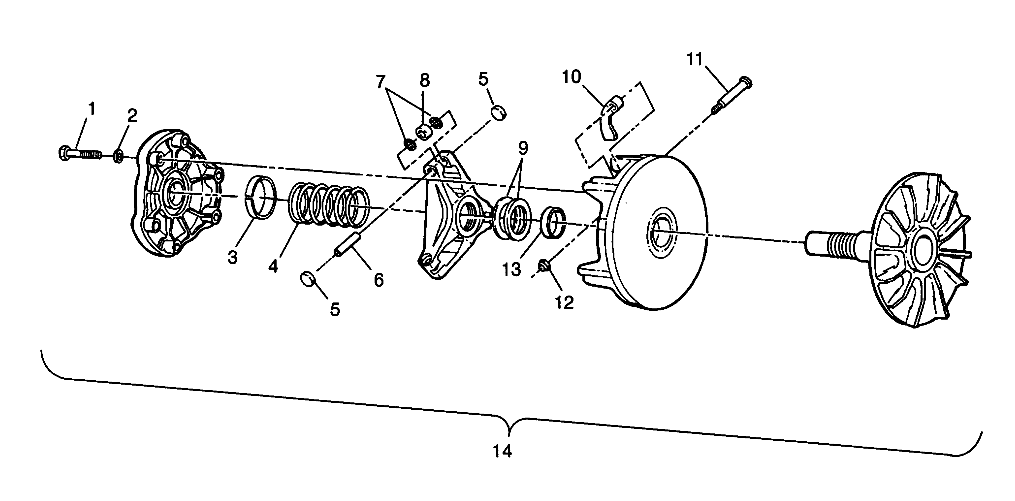 DRIVE CLUTCH - W98CH50AB (4945714571c004)