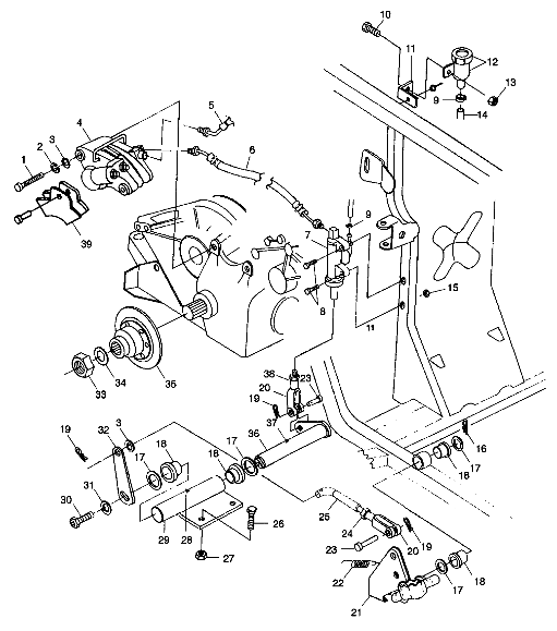 REAR BRAKE/FOOT PEDAL - W98CH50A (4945714571c011)