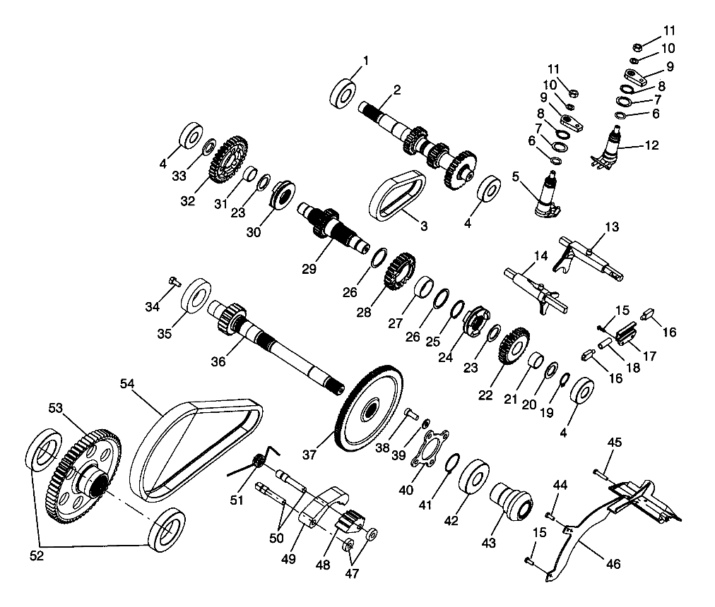 GEARCASE (Internal Components) - W98CH50A (4945714571d001)