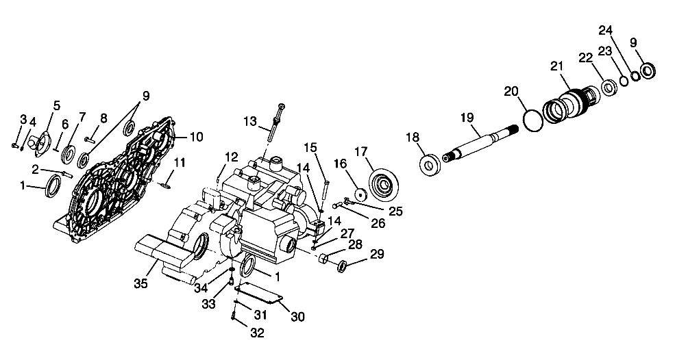 GEARCASE (Cases and Snorkel) - W98CH50AB (4945714571d003)