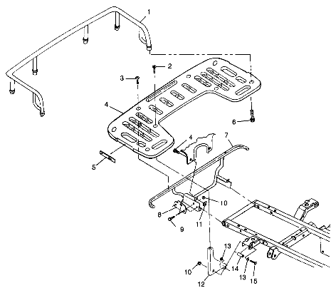 REAR RACK MOUNTING - A99CH33CB (4945964596a008)