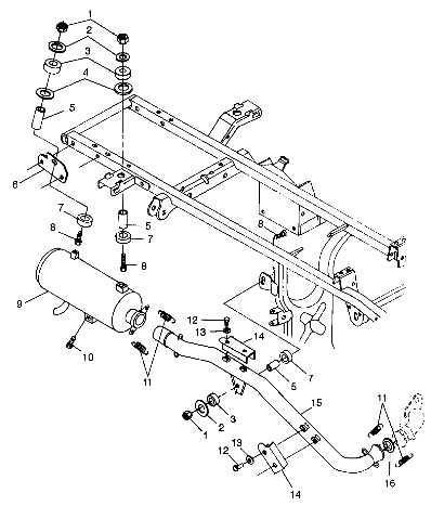 EXHAUST SYSTEM - A99CH33CB (4945964596b001)