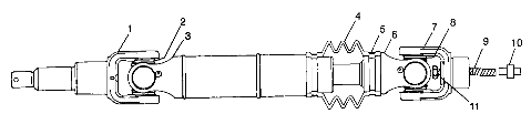 REAR DRIVE SHAFT - A99CH33CB (4945964596b005)