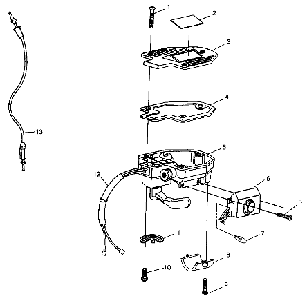 CONTROLS - THROTTLE ASM./CABLE - A99CH33CB (4945964596b010)