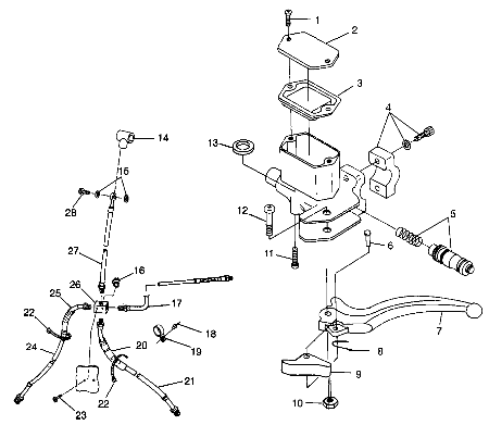 CONTROLS - MASTER CYLINDER/BRAKE LINE - A99CH33CB (4945964596b011)