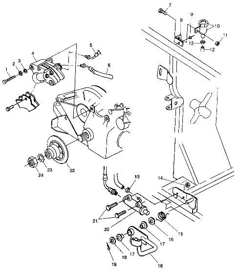 REAR BRAKE/FOOT PEDAL - A99CH33CB (4945964596c011)