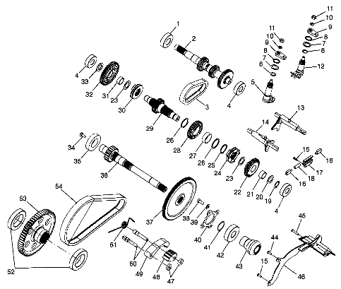 GEARCASE (Internal Components) - A99CH33CB (4945964596d001)