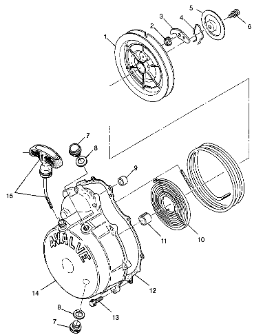 RECOIL STARTER - A99CH33CB (4945964596d009)