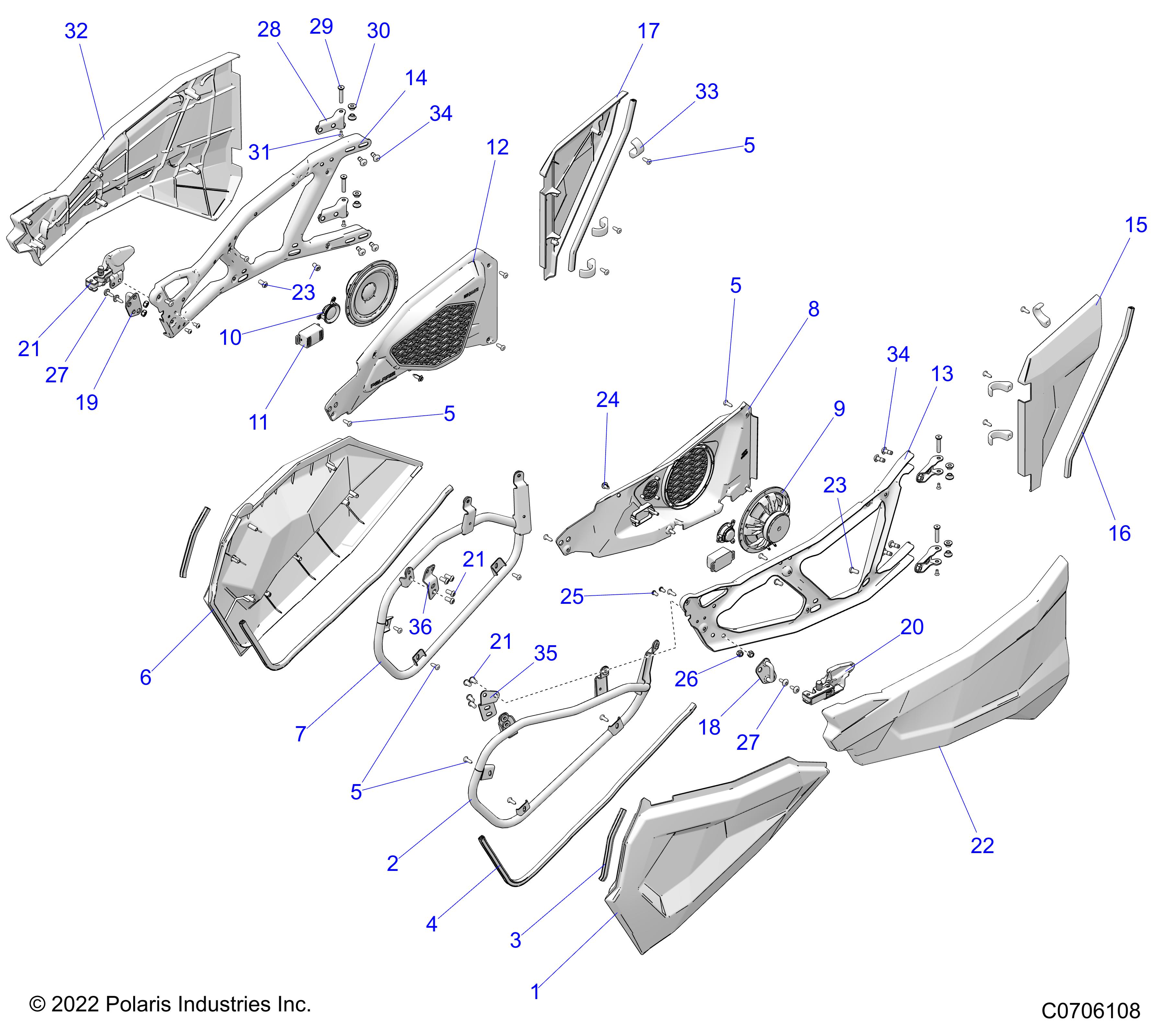 BODY, DOORS - Z23NAK99A/99B (C0706108)