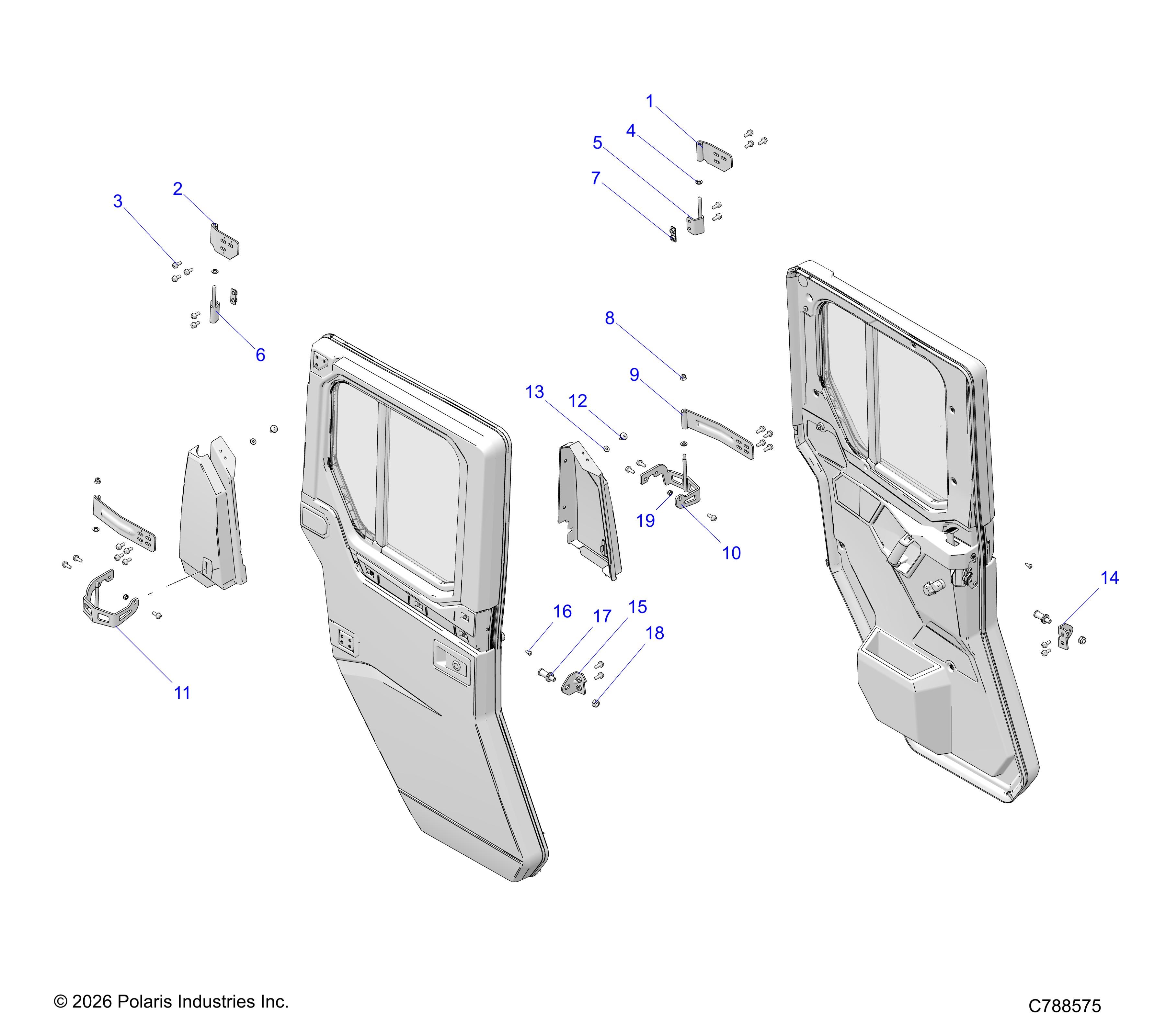 BODY, DOOR, REAR MOUNTING - FROM 07/06/2026