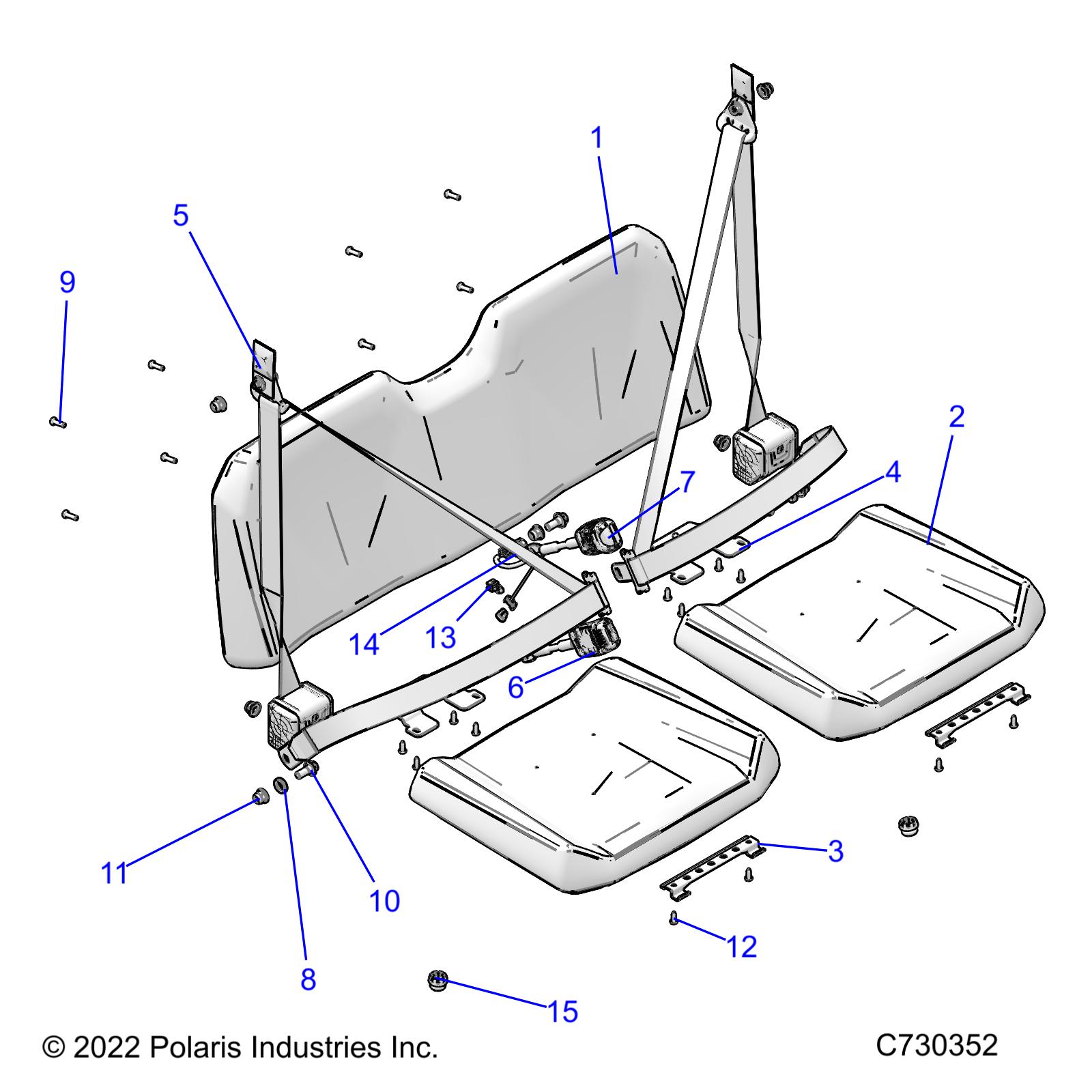 BODY, SEAT AND BELTS - R25MAE57D5 (C730352)