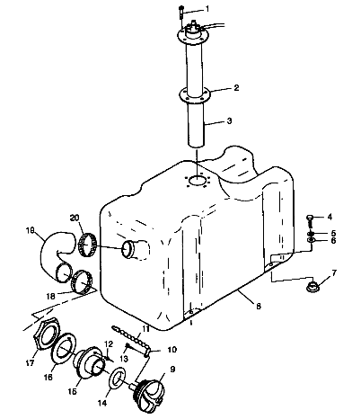 FUEL TANK - B984590 (4946314631a009)