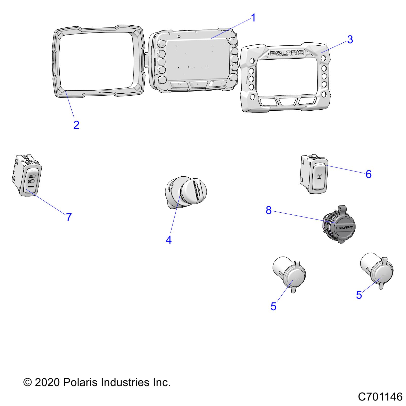 ELECTRICAL, DASH CONTROLS - R21T6A99A1/B1 (C701146)