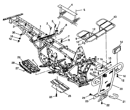 BUMPER/RACK MOUNTING - W98AE50A (4946394639a007)