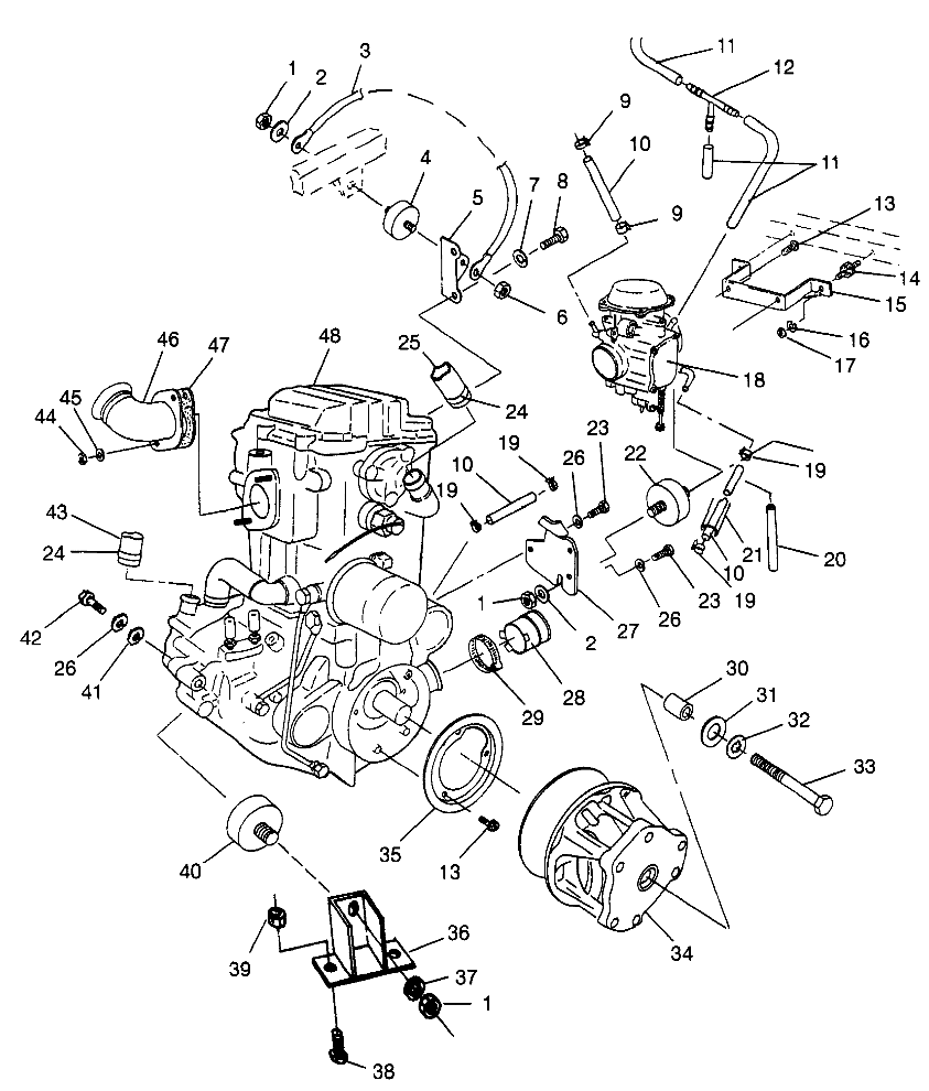 ENGINE MOUNTING - W98AE50A (4946394639a011)