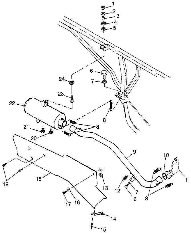 EXHAUST SYSTEM - W98AE50A (4946394639a013)