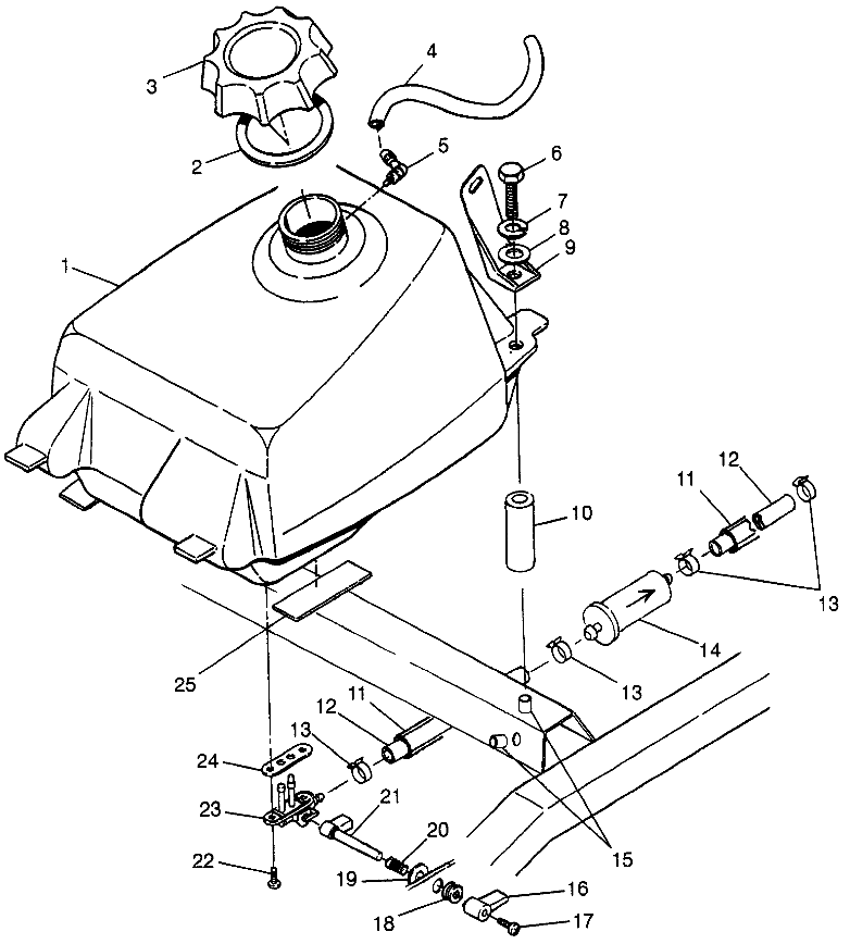 FUEL TANK - W98AE50A (4946394639a014)