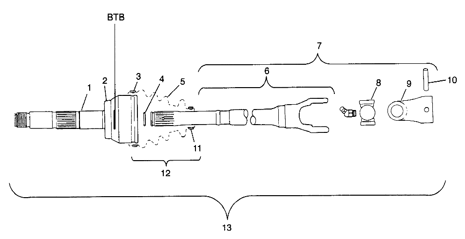 CV JOINT - BTB - S98AE50E (4946394639b006)