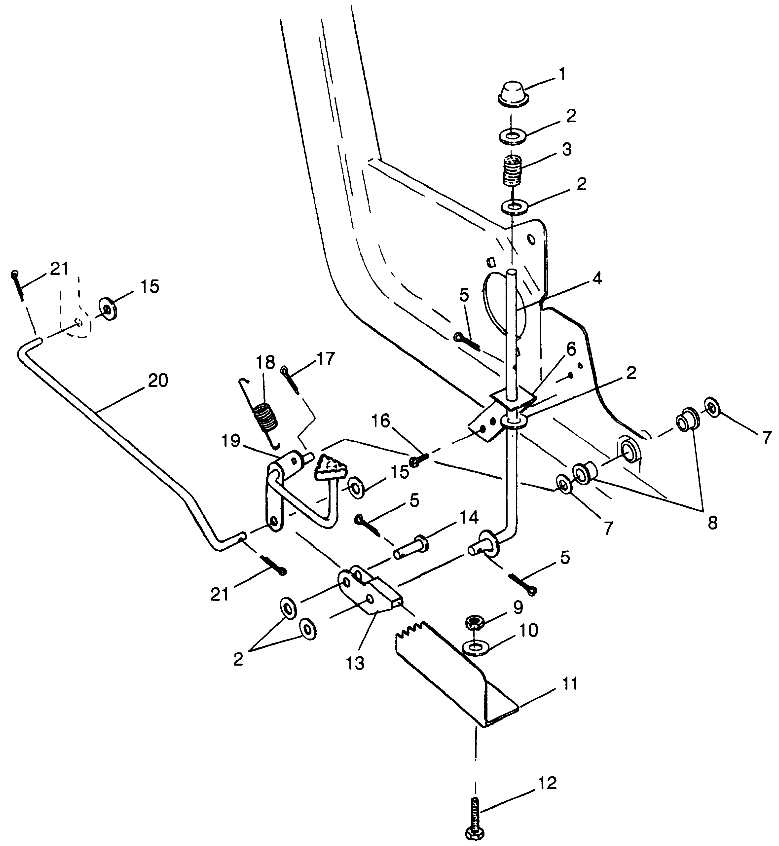 FOOT PEDAL and PARKING BRAKE - N98AE50D (4946394639c014)