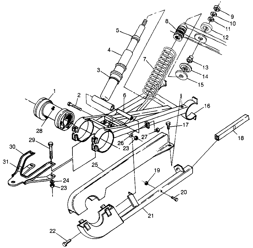 SWING ARM WELDMENT (REAR) - S98AE50E (4946394639d004)