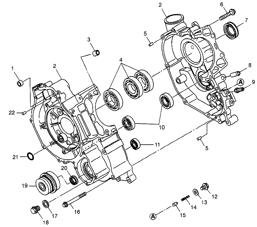 CRANKCASE - W98AE50A (4946394639d011)