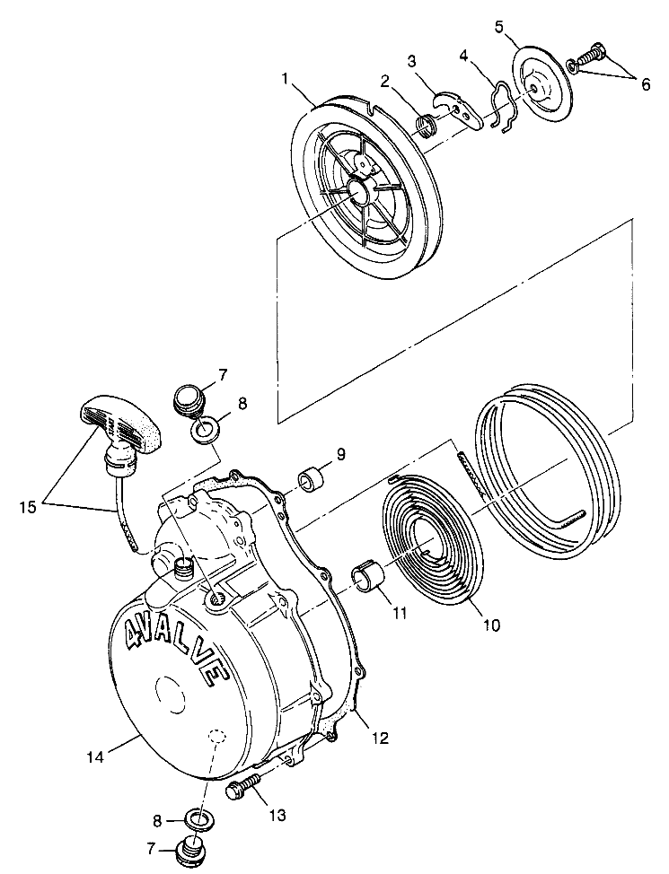 RECOIL STARTER - W98AE50A (4946394639e006)