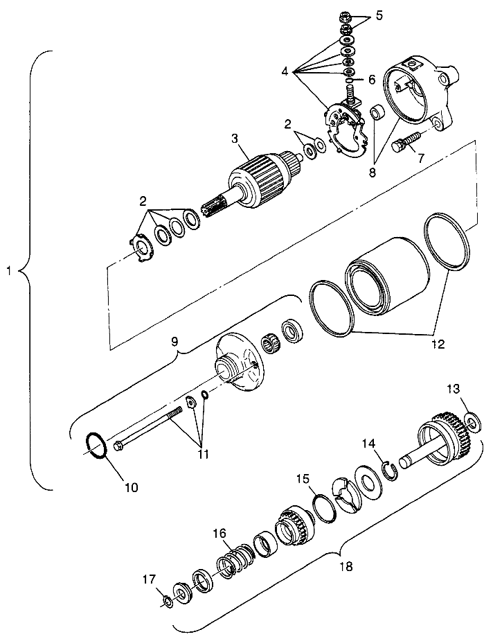 STARTING MOTOR - W98AE50A (4946394639e007)