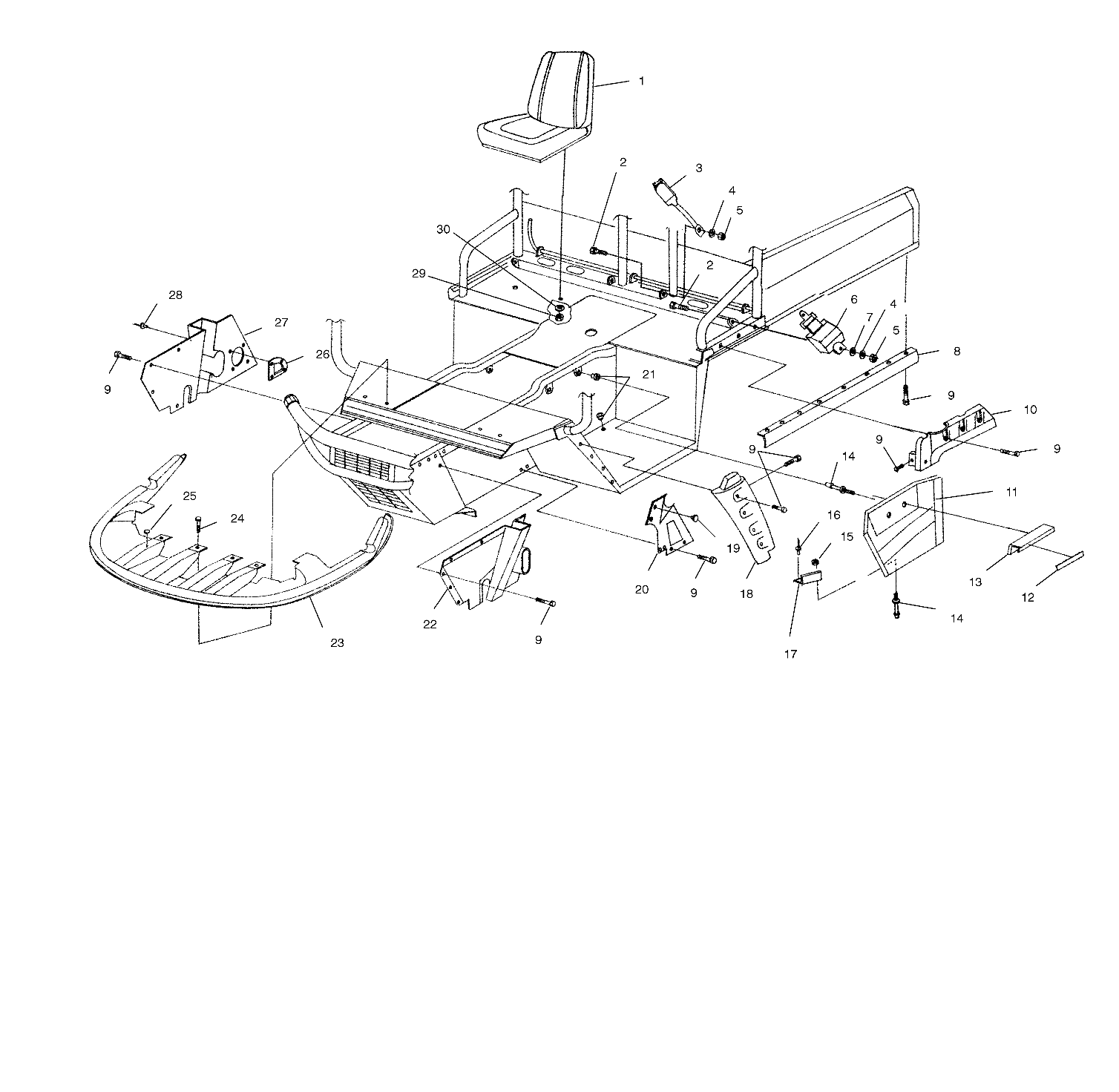 MOLDING AND SEAT - A99RF50AA (4946494649A005)