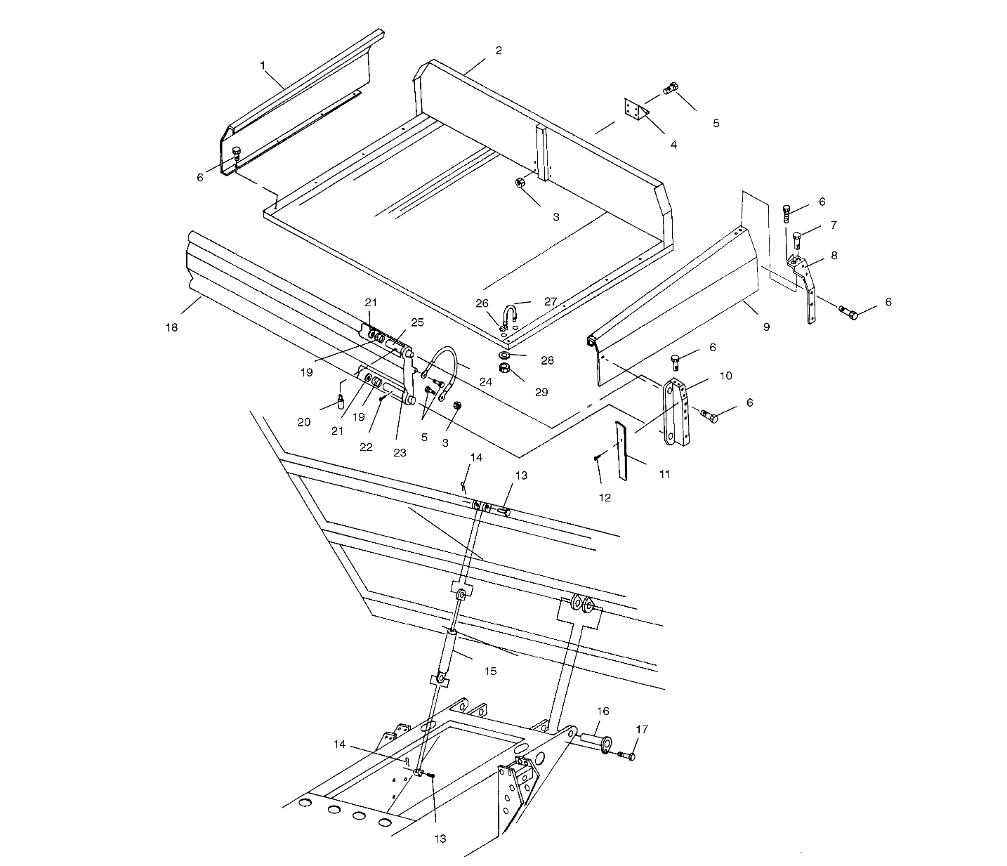 REAR BOX AND SHOCK MOUNTING - A99RF50AA (4946494649A008)